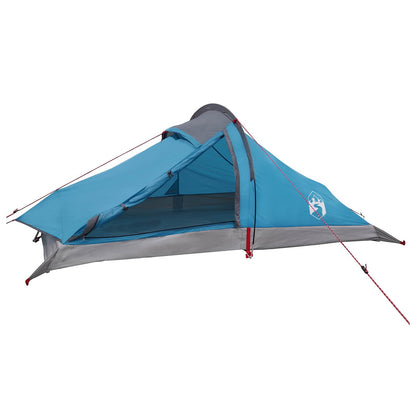 vidaXL Backpacking Tent 2-Person Blue 185T Polyester with PU Coating - 40366