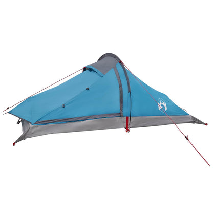 vidaXL Backpacking Tent 2-Person Blue 185T Polyester with PU Coating - 40366