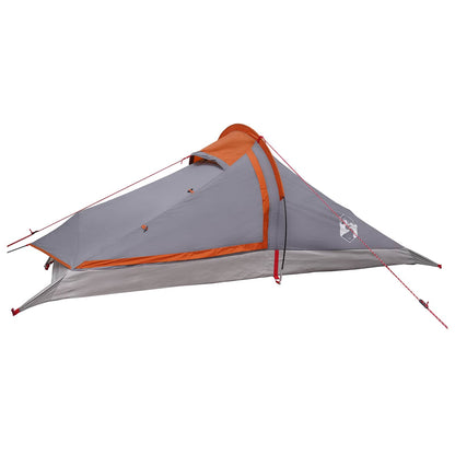 vidaXL Backpacking Tent 2-Person Grey and Orange - 40377