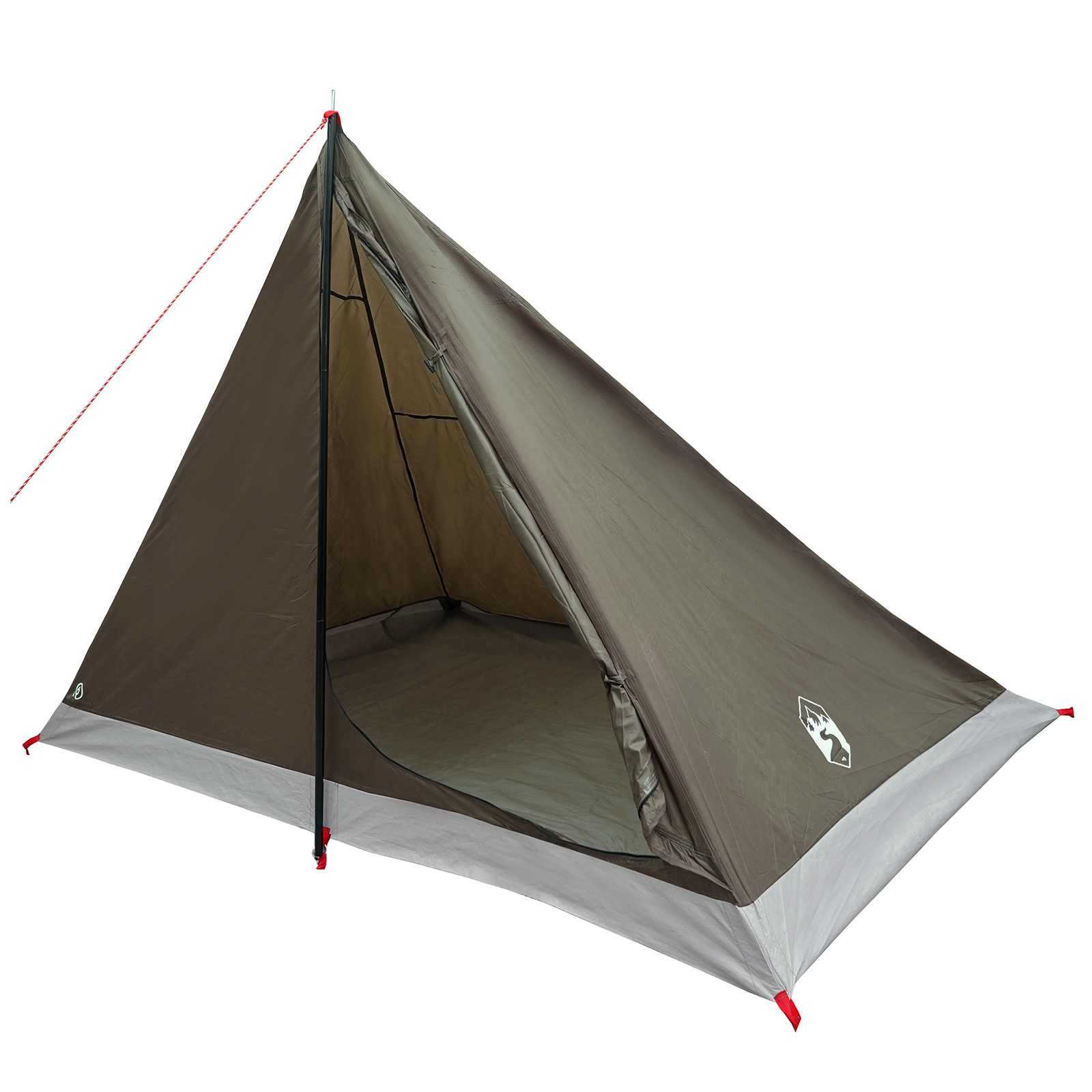 vidaXL Backpacking Tent 4-Person Brown and Grey