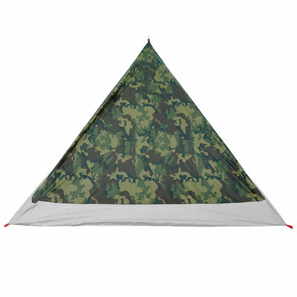 vidaXL Backpacking Tent 4-Person Camouflage - Green