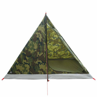 vidaXL Backpacking Tent 4-Person Camouflage - Green