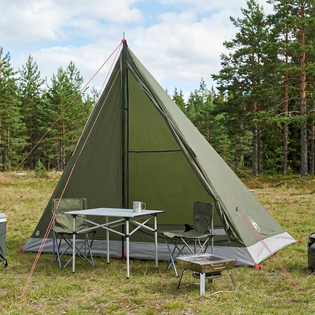 vidaXL Backpacking Tent 2-Person Olive Green