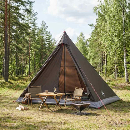 vidaXL Backpacking Tent 2-Person Brown and Grey