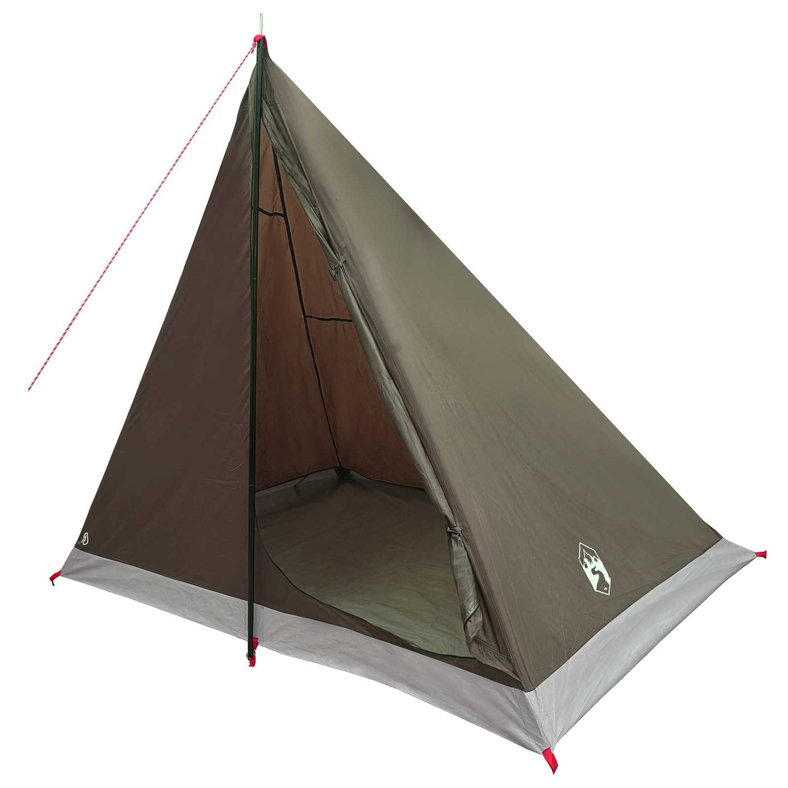 vidaXL Backpacking Tent 2-Person Brown and Grey