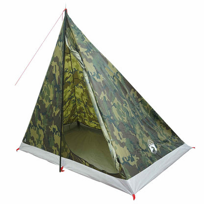 vidaXL Backpacking Tent 2-Person Camouflage - Green