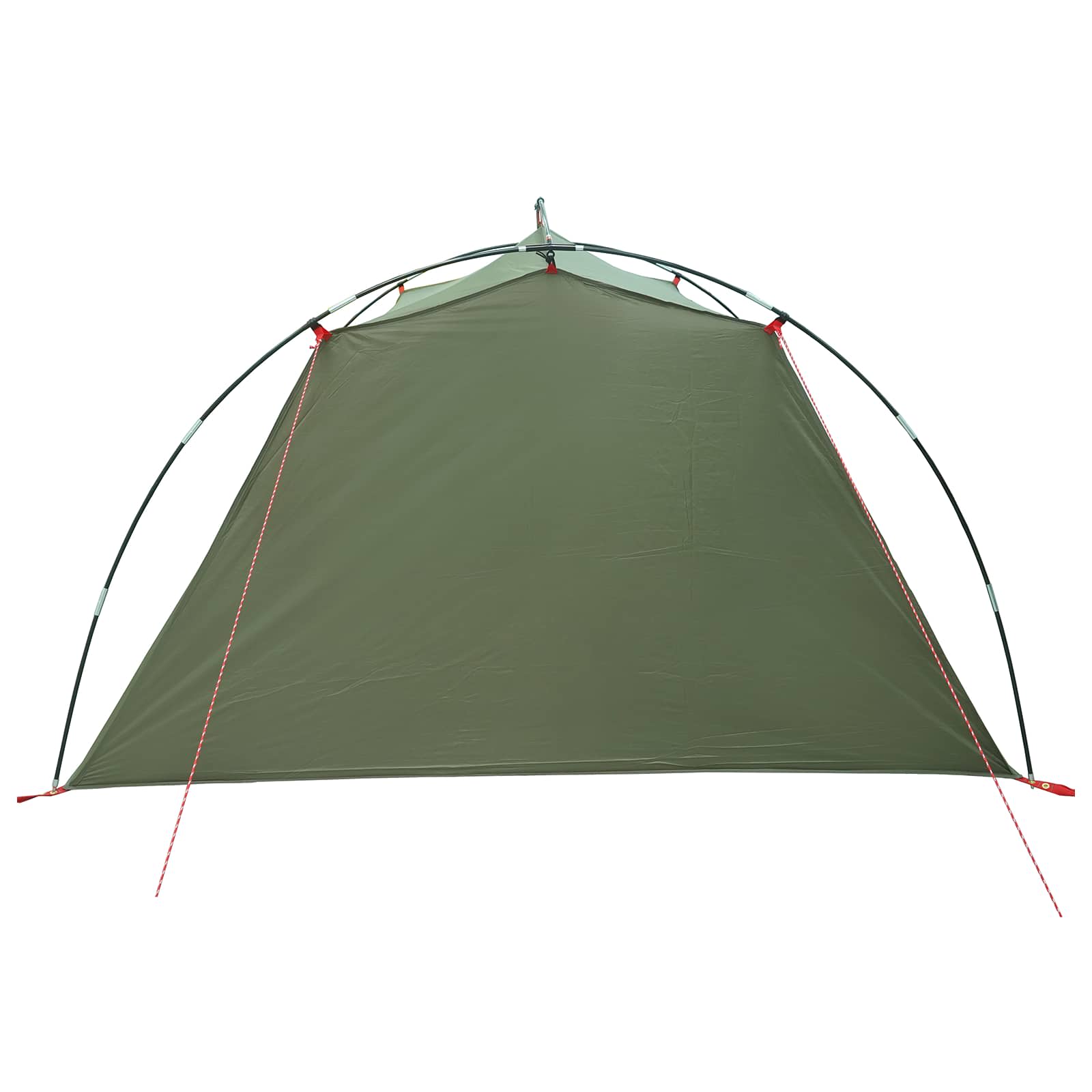 vidaXL Tunnel Tent 4-Person Olive Green 185T Polyester with PU Coating