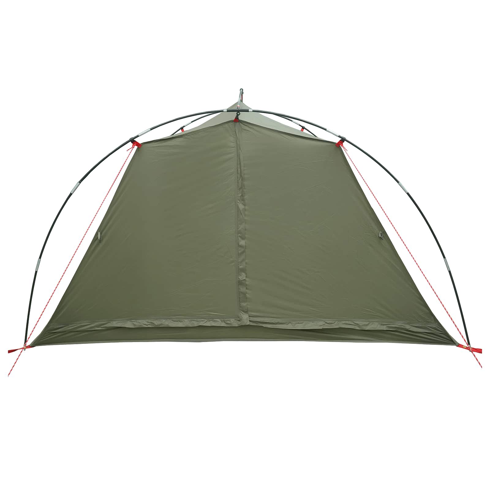 vidaXL Tunnel Tent 4-Person Olive Green 185T Polyester with PU Coating