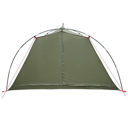 vidaXL Tunnel Tent 4-Person Olive Green 185T Polyester with PU Coating