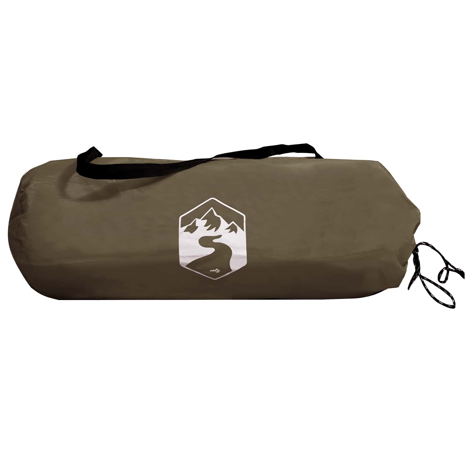 vidaXL Tunnel Tent 4-Person Brown and Grey