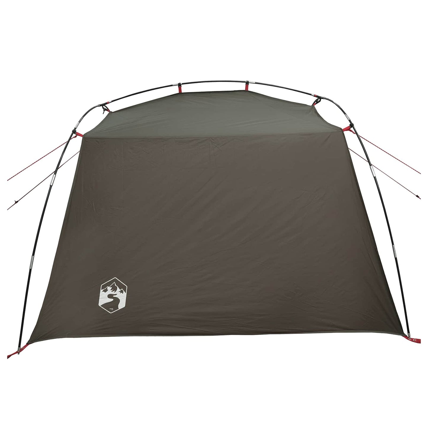vidaXL Tunnel Tent 4-Person Brown and Grey