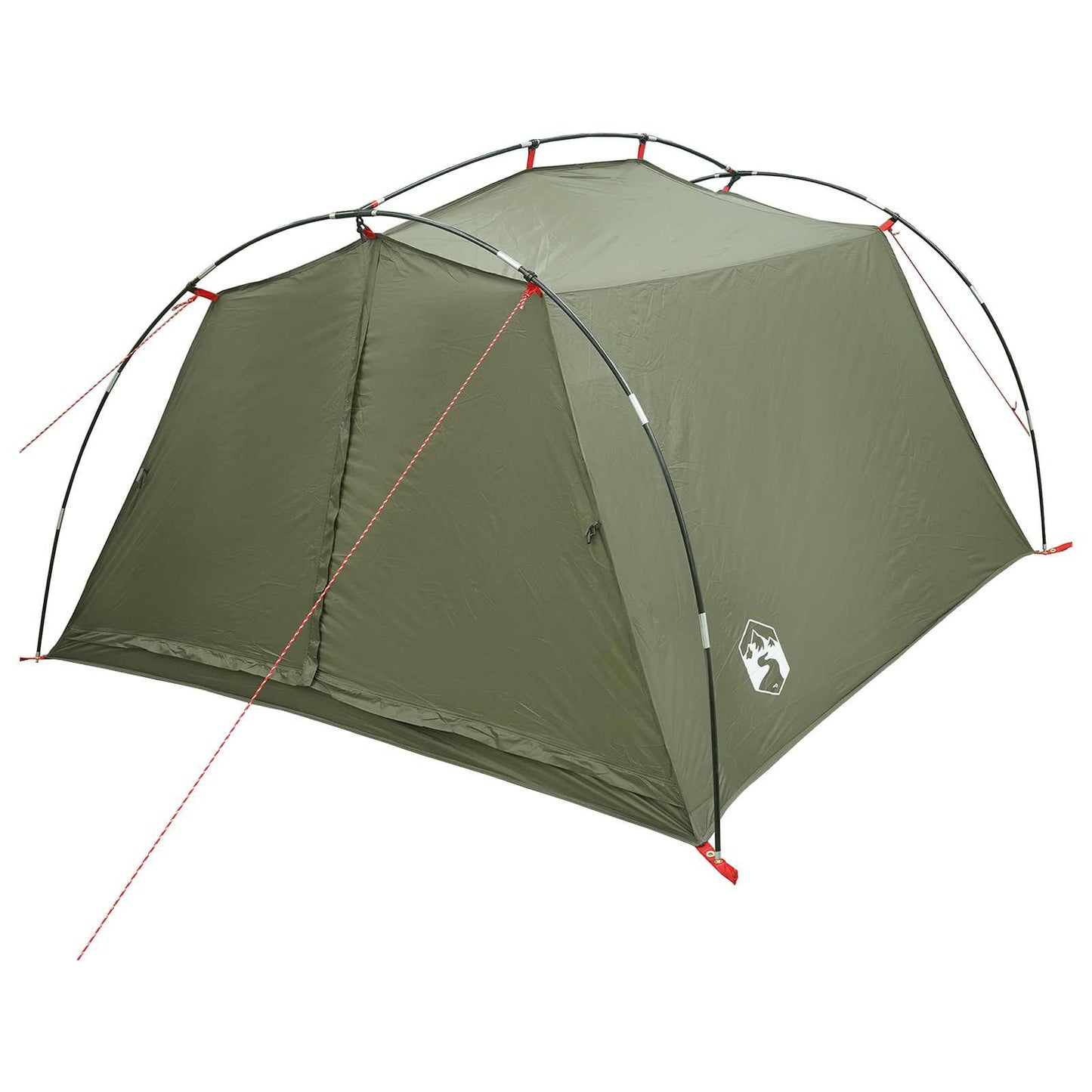 vidaXL Tunnel Tent 2-Person Olive Green 185T Polyester with PU Coating