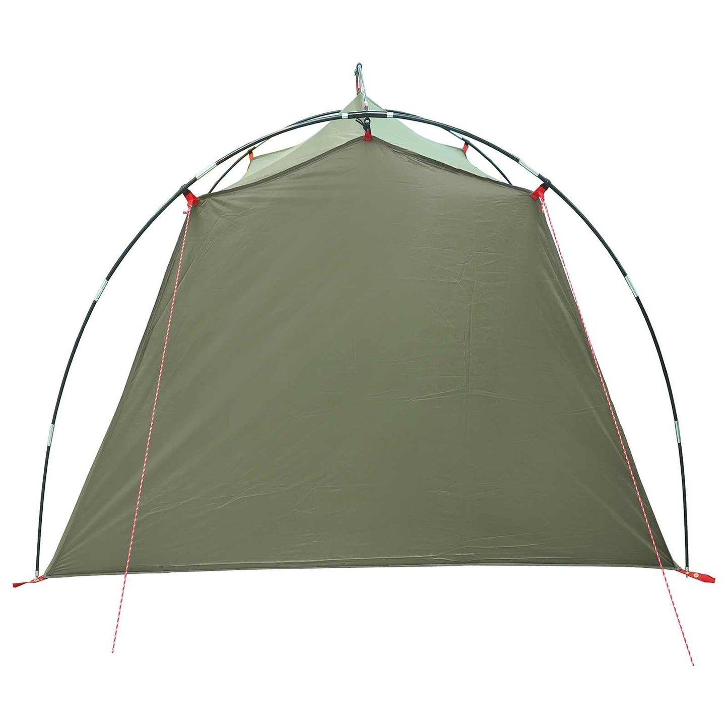 vidaXL Tunnel Tent 2-Person Olive Green 185T Polyester with PU Coating