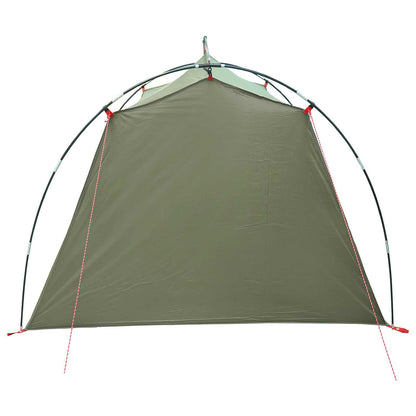 vidaXL Tunnel Tent 2-Person Olive Green 185T Polyester with PU Coating