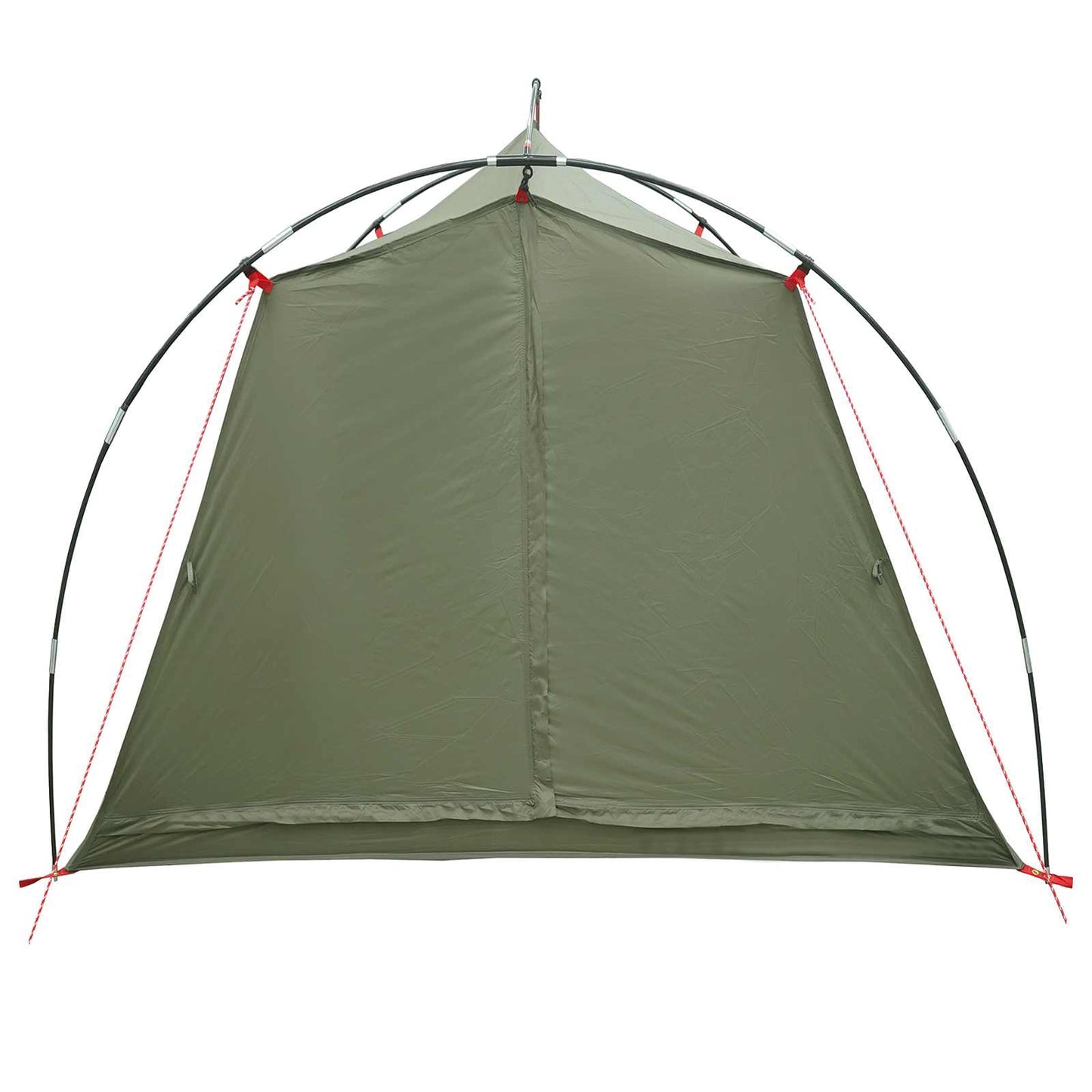 vidaXL Tunnel Tent 2-Person Olive Green 185T Polyester with PU Coating