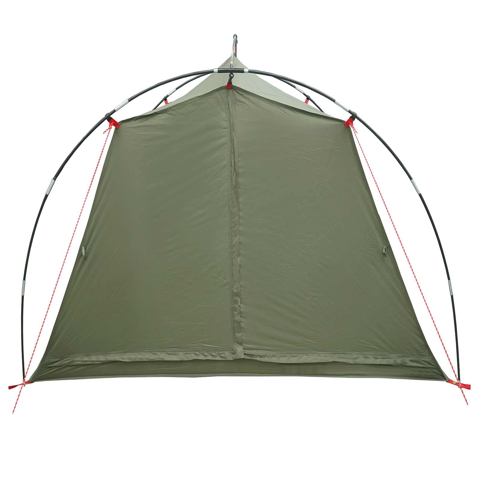 vidaXL Tunnel Tent 2-Person Olive Green 185T Polyester with PU Coating