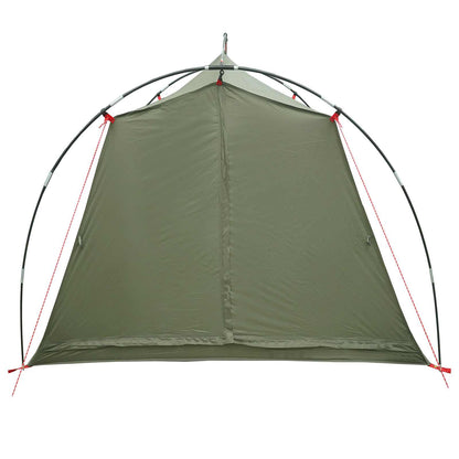 vidaXL Tunnel Tent 2-Person Olive Green 185T Polyester with PU Coating