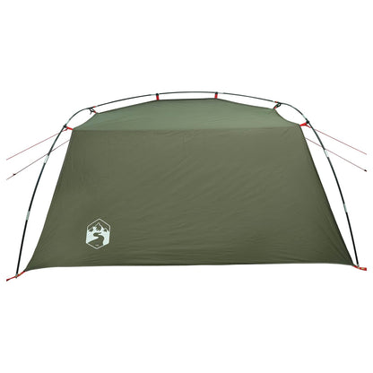 vidaXL Tunnel Tent 2-Person Olive Green 185T Polyester with PU Coating