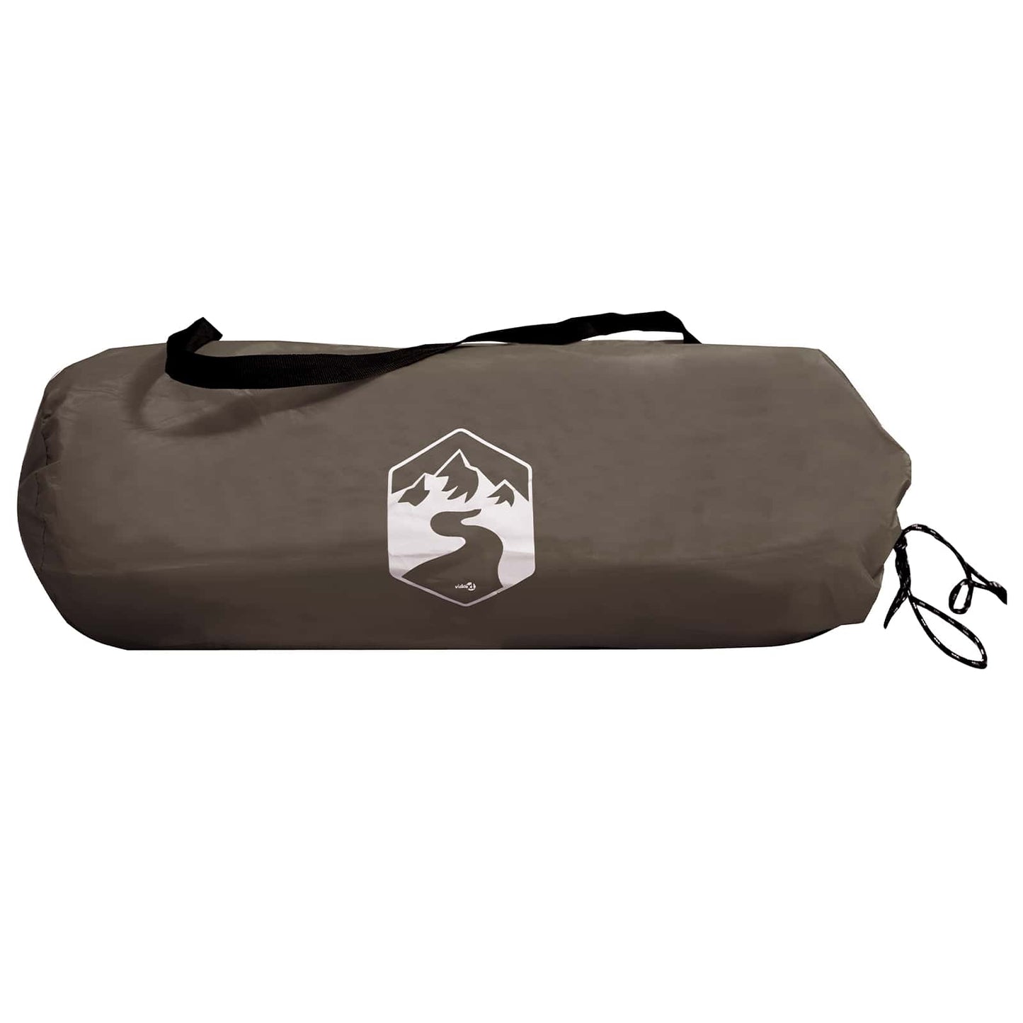vidaXL Tunnel Tent 2-Person Brown and Grey
