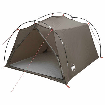 vidaXL Tunnel Tent 2-Person Brown and Grey