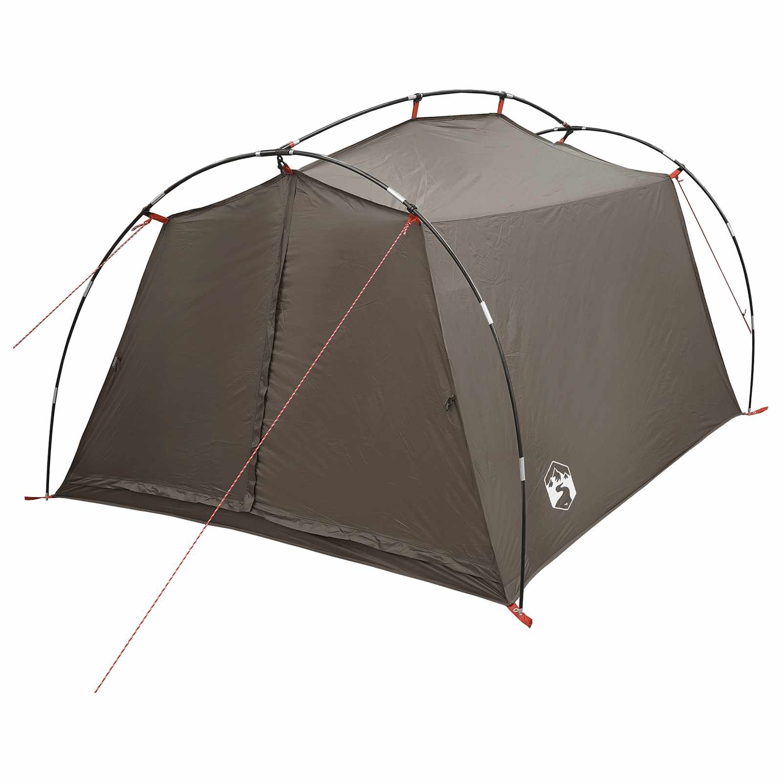 vidaXL Tunnel Tent 2-Person Brown and Grey