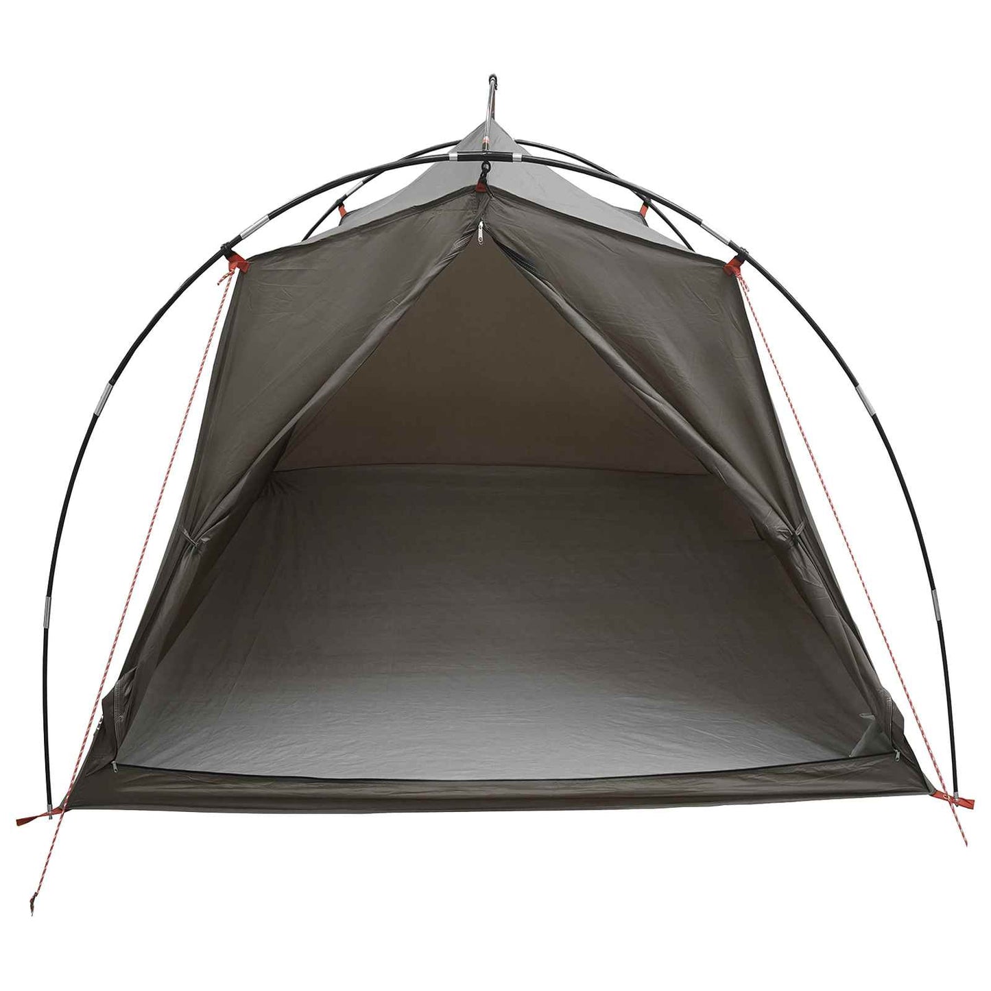 vidaXL Tunnel Tent 2-Person Brown and Grey