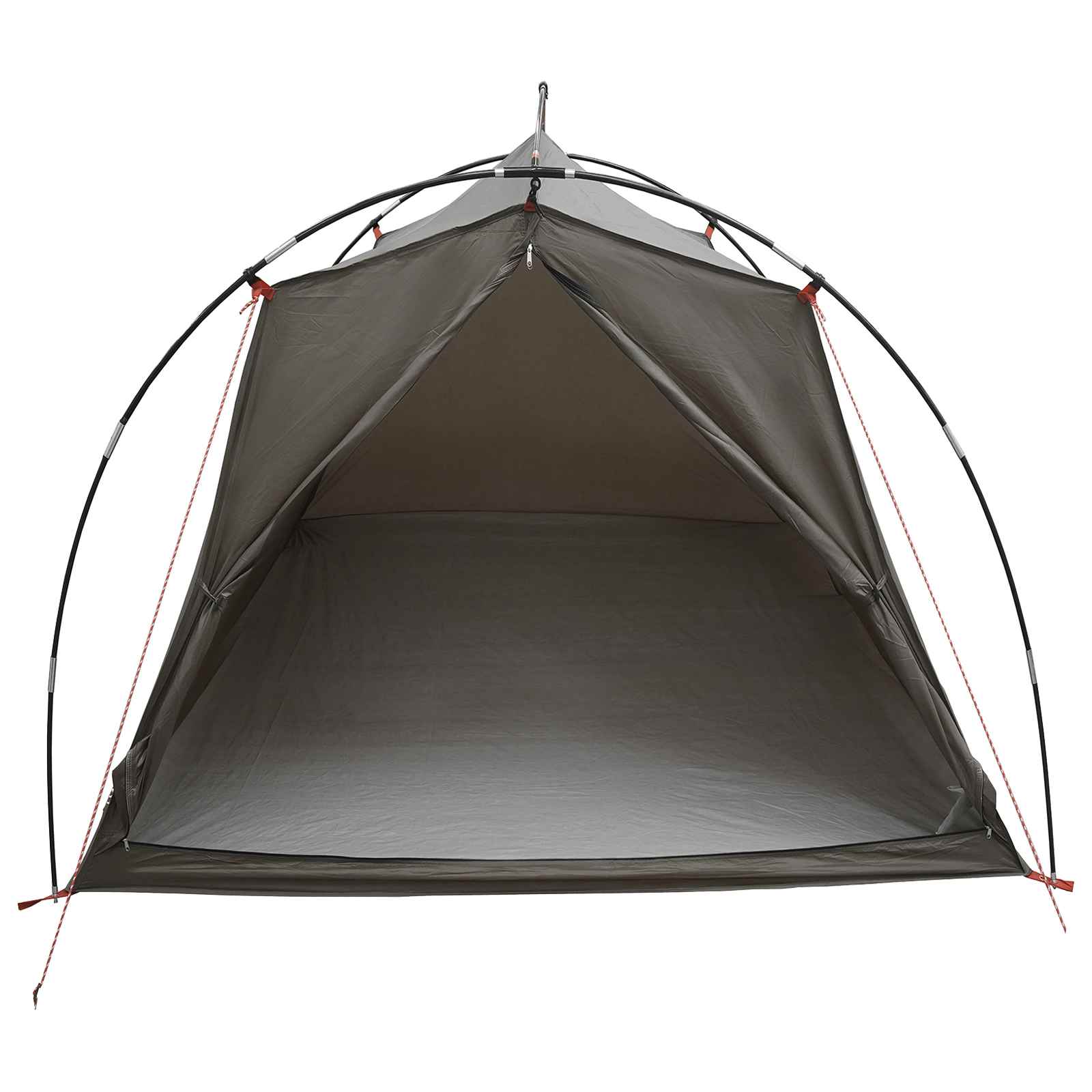 vidaXL Tunnel Tent 2-Person Brown and Grey
