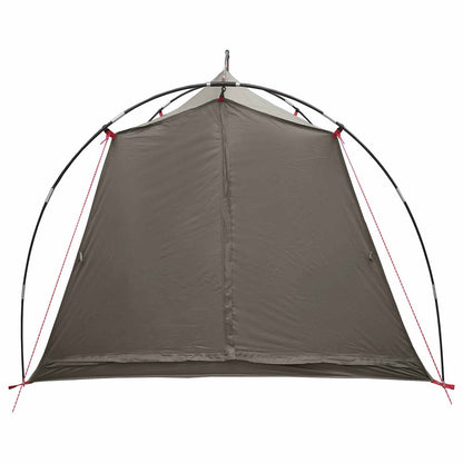 vidaXL Tunnel Tent 2-Person Brown and Grey