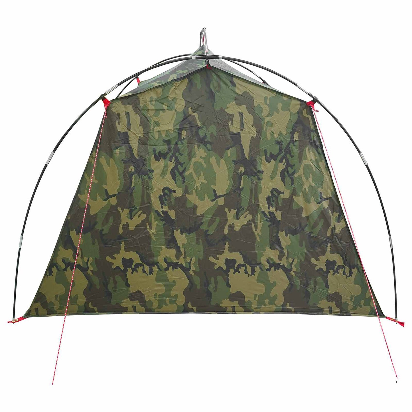 vidaXL Tunnel Tent 2-Person Camouflage 185T Polyester with PU Coating - Green