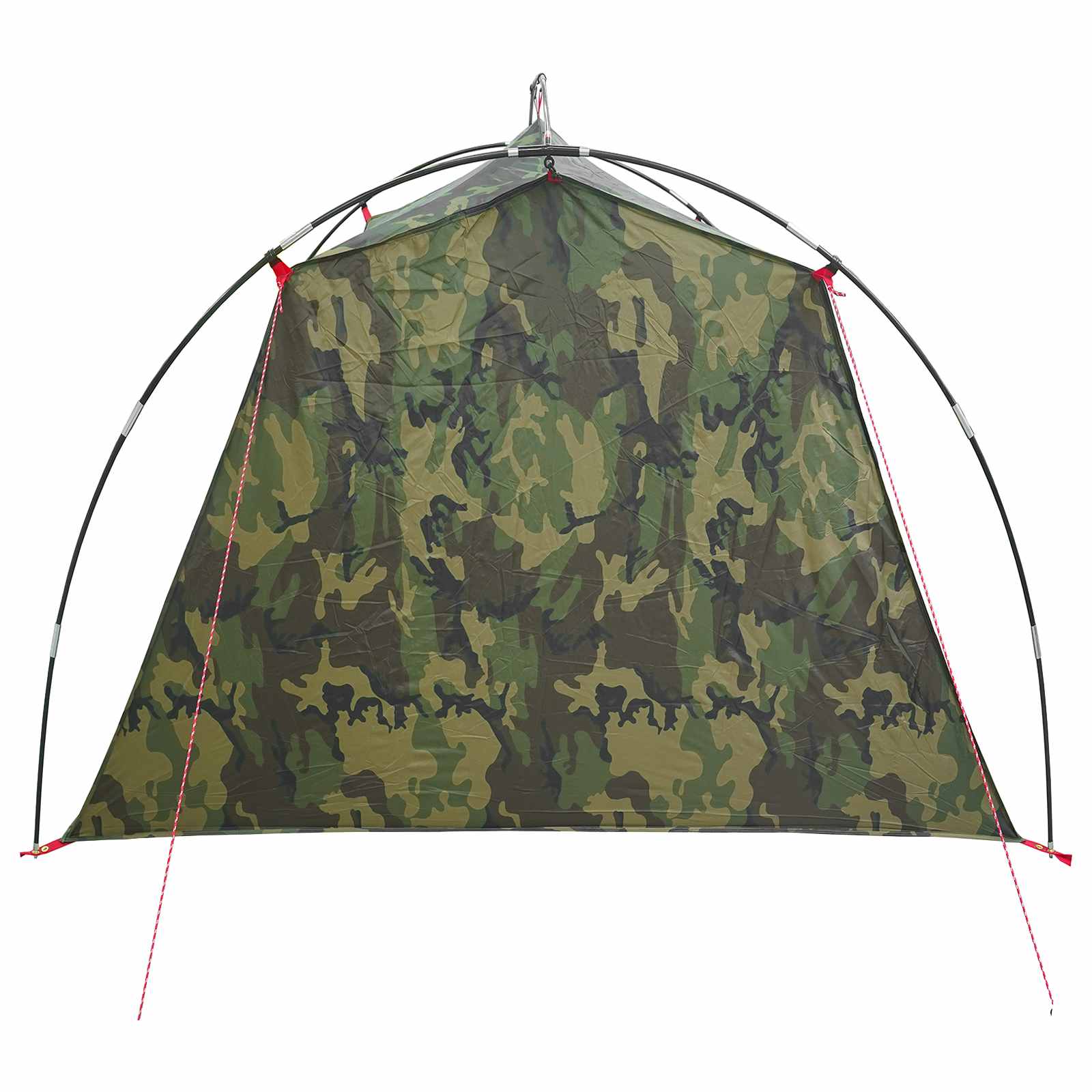 vidaXL Tunnel Tent 2-Person Camouflage 185T Polyester with PU Coating - Green