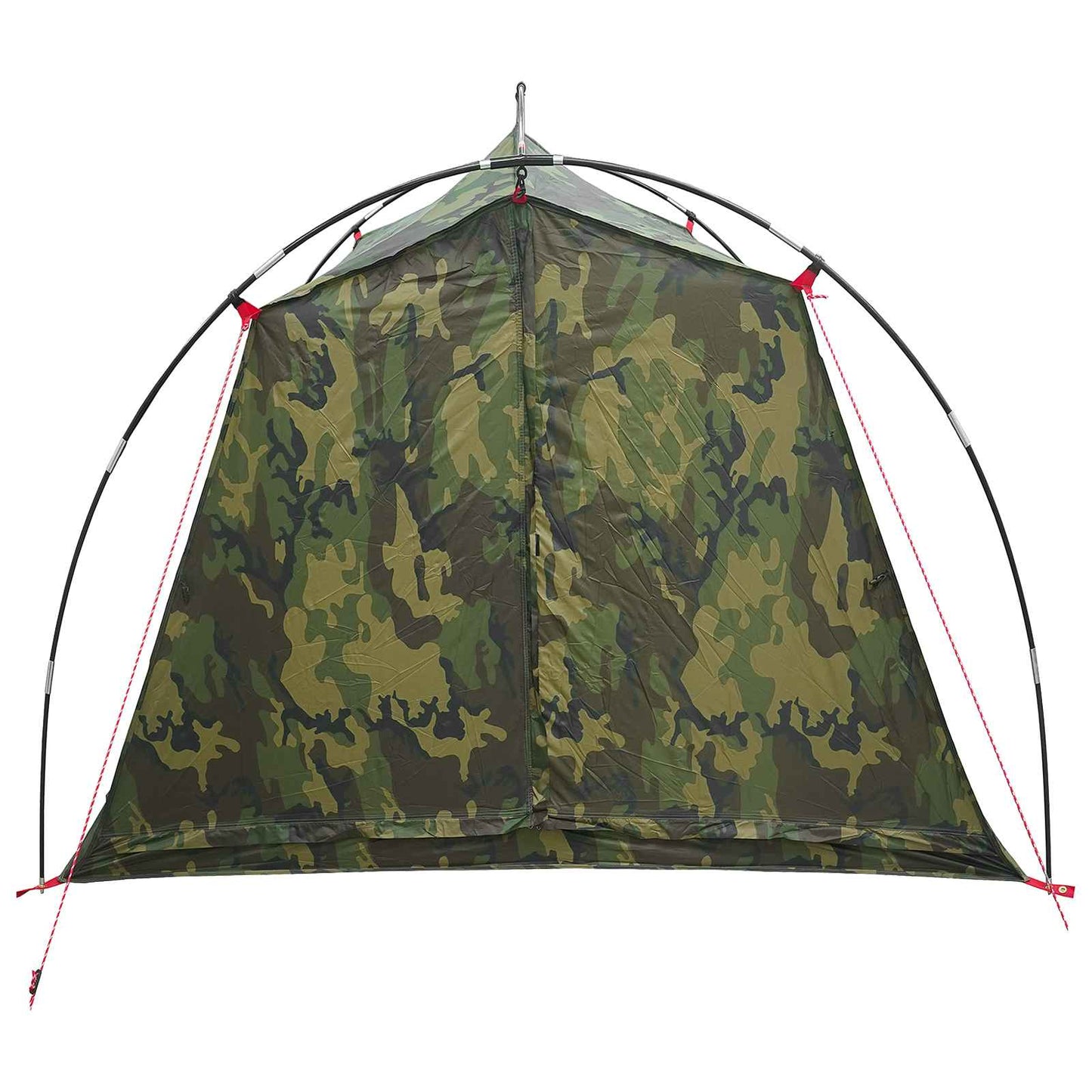 vidaXL Tunnel Tent 2-Person Camouflage 185T Polyester with PU Coating - Green