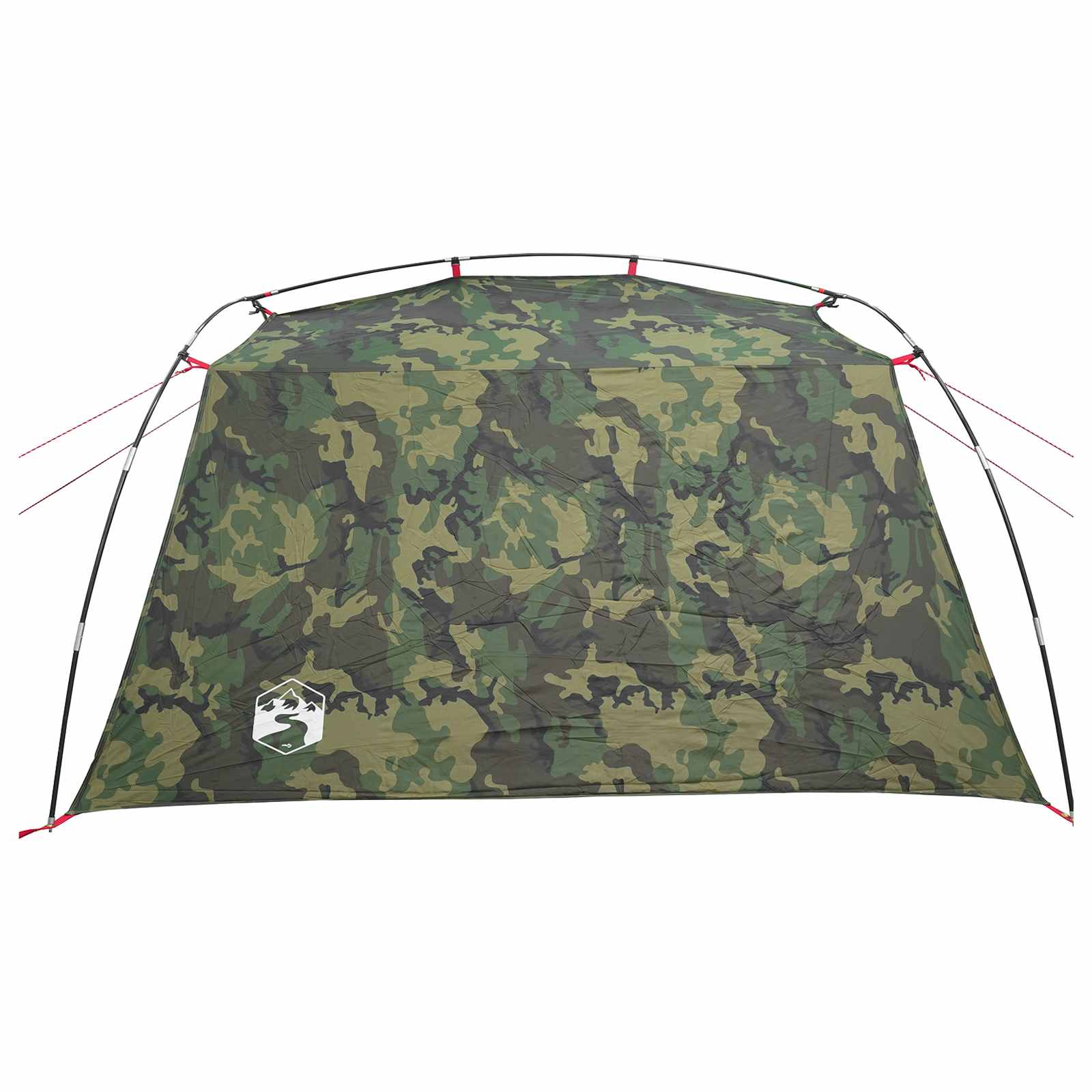 vidaXL Tunnel Tent 2-Person Camouflage 185T Polyester with PU Coating - Green