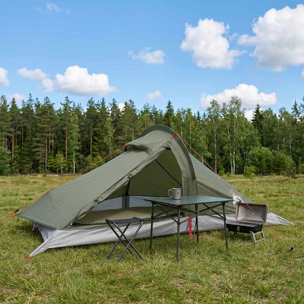 vidaXL Backpacking Tent 4-Person Olive Green - 40428