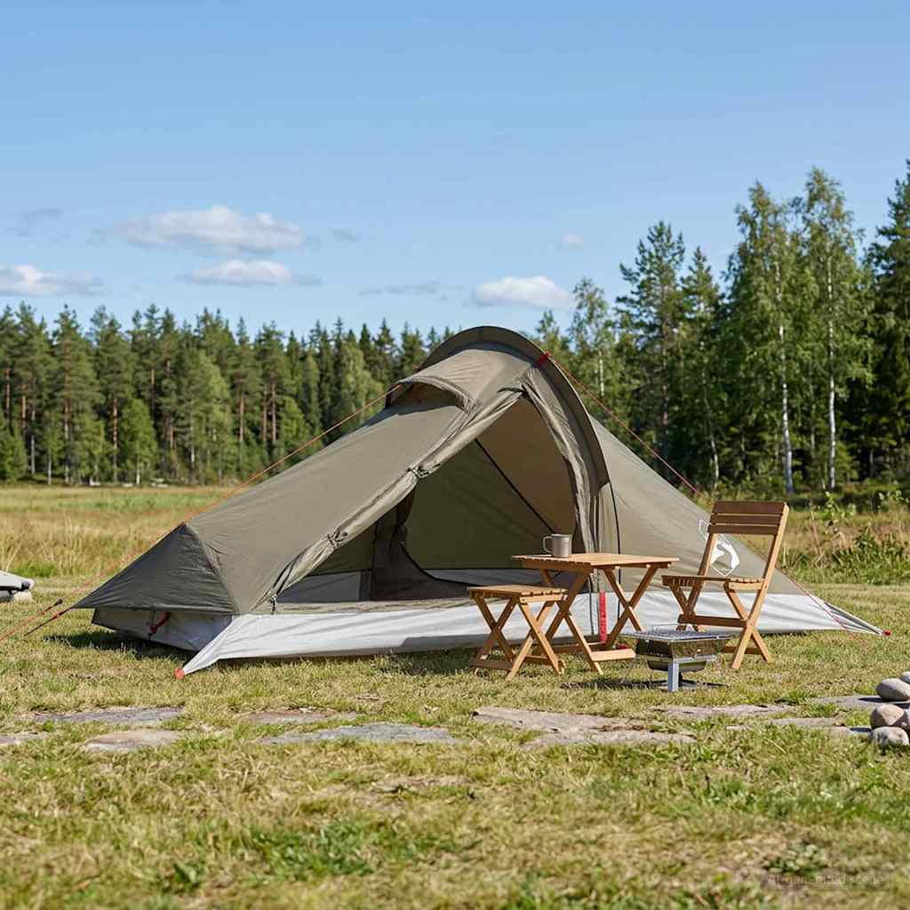 vidaXL Backpacking Tent 4-Person Brown and Grey - 40439