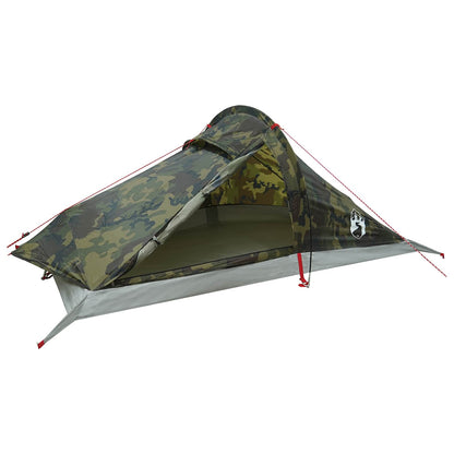 vidaXL Backpacking Tent 4-Person Camouflage - Green - 40452