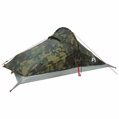 vidaXL Backpacking Tent 4-Person Camouflage - Green - 40452