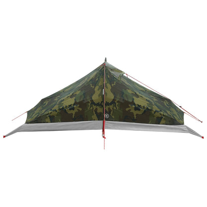 vidaXL Backpacking Tent 4-Person Camouflage - Green - 40452