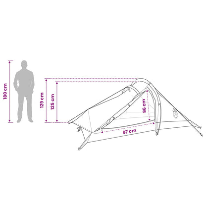 vidaXL Backpacking Tent 4-Person Camouflage - Green - 40452