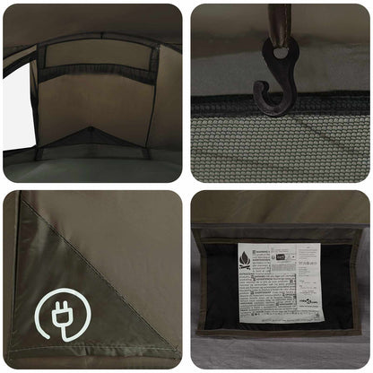 vidaXL Backpacking Tent 2-Person Brown and Grey - 40467