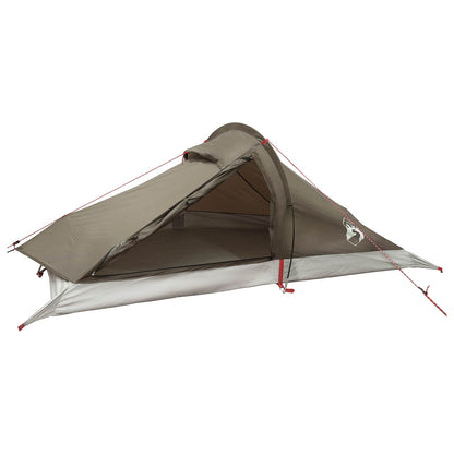 vidaXL Backpacking Tent 2-Person Brown and Grey - 40467