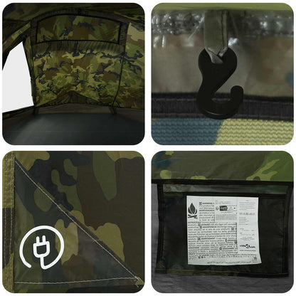 vidaXL Backpacking Tent 2-Person Camouflage - Green - 40468