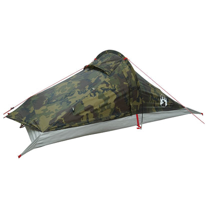 vidaXL Backpacking Tent 2-Person Camouflage - Green - 40468