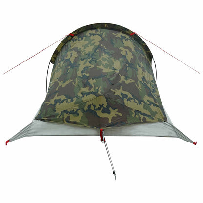 vidaXL Backpacking Tent 2-Person Camouflage - Green - 40468