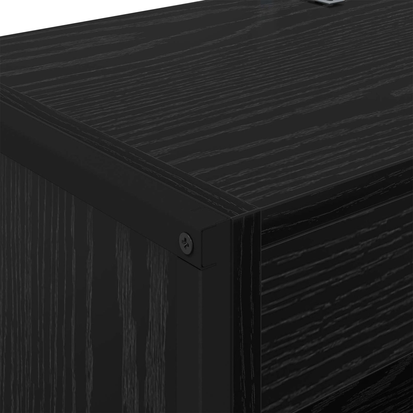 vidaXL Book Cabinet 60 x 30 x 189.5 cm Engineered Wood Black Oak