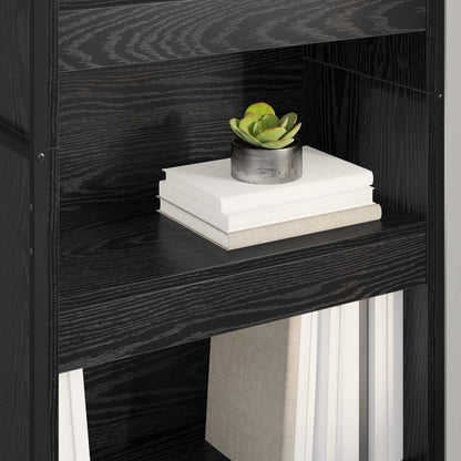 vidaXL Book Cabinet 60 x 30 x 189.5 cm Engineered Wood Black Oak