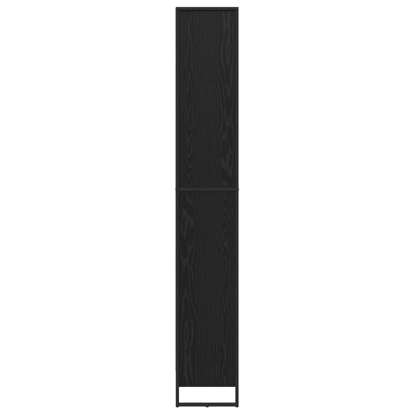 vidaXL Book Cabinet 60 x 30 x 189.5 cm Engineered Wood Black Oak