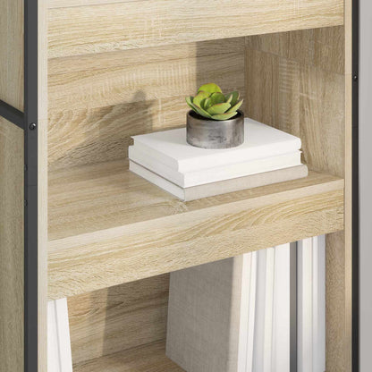 vidaXL Book Cabinet 60 x 30 x 189.5 cm Engineered Wood Sonoma - Brown
