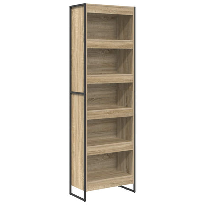 vidaXL Book Cabinet 60 x 30 x 189.5 cm Engineered Wood Sonoma - Brown