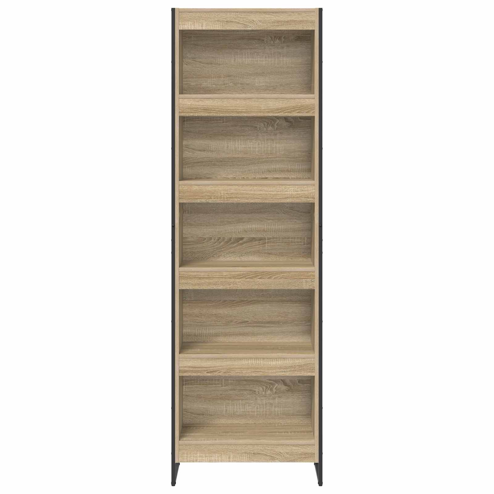 vidaXL Book Cabinet 60 x 30 x 189.5 cm Engineered Wood Sonoma - Brown
