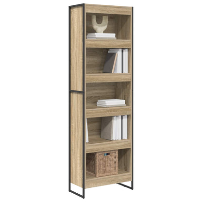 vidaXL Book Cabinet 60 x 30 x 189.5 cm Engineered Wood Sonoma - Brown